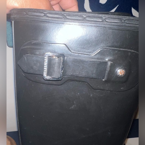 Hunter original tall rain boots black size 9 excellent condition - Picture 10 of 16